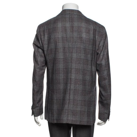 LBM 1911 Silk Plaid Blazer Jacket - Picture 3 of 12